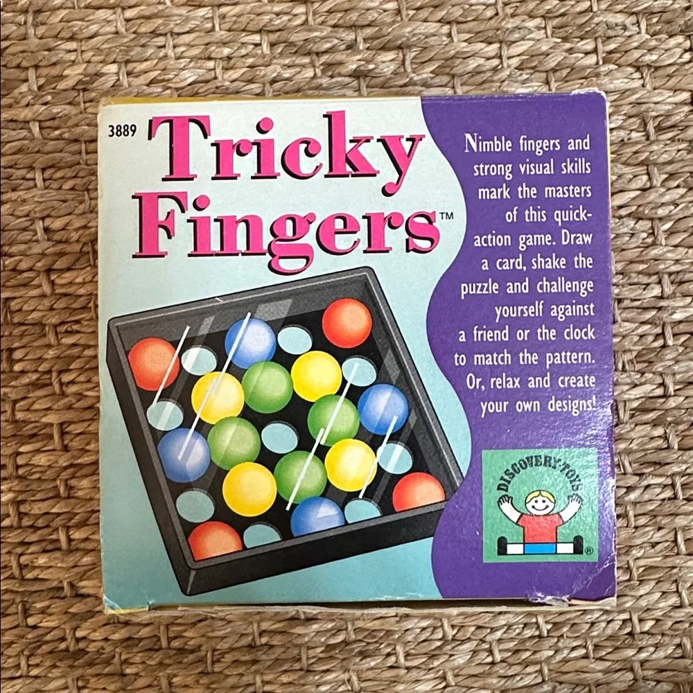 Tricky Fingers Fine Motor Skill Dexterity Puzzle Game Vintage Complete No Box